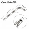 Uxcell M6x30mm Torx Security Machine Screw 20pcs Pan Head Screws Inside Column With T30 L-type Wrench 304 Stainless Steel