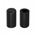 X Autohaux 5 Pcs 10mm 0 39 Silicone Hose Cap Intake Vacuum Tube End Plug For Car Black