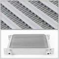 Auto Dynasty Universal Automotive Silver Aluminum 30-row Engine Transmission Oil Cooler