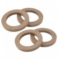 4 Pcs Universal Wooden Car Speaker Subwoofer Mounting Spacer Rings Adapter Bracket Holder Plate 