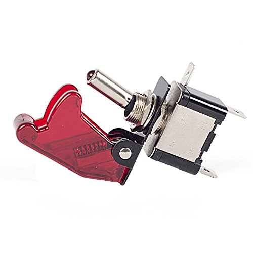 E Support Car Red Cover Led Toggle Switch Pack Of 5