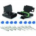 Weather Pack 4 Pin Connectors 5 Sets 12-16 Awg Used For Cars Trucks Motorcycle Boat Trailer Marine Jetski 