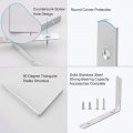 4pcs Angle Bracket Stainless Steel 150x110mm Corner Brace Fastener L Shaped Right Brackets Protector Shelf Support With Screws