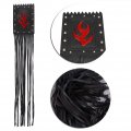 Qiilu 2pcs Universal Motorcycle Lever Covers Handlebar Tassel 15 Fringe Grip Cover Heavy Duty Black