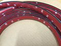 Vintage Style 7 8 White Chrome Side Body Trim Molding Formed Pointed Ends