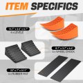Auto Dynasty Rv Leveling Blocks Ramp Kit 2 Packs Camper Leveler With Black Chocks Anti-slip Mats And Carrying Bag Accessories