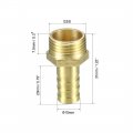 Uxcell Brass Barb Hose Fitting Connector Adapter 10mm Barbed X G3 8 Male Pipe 5pcs