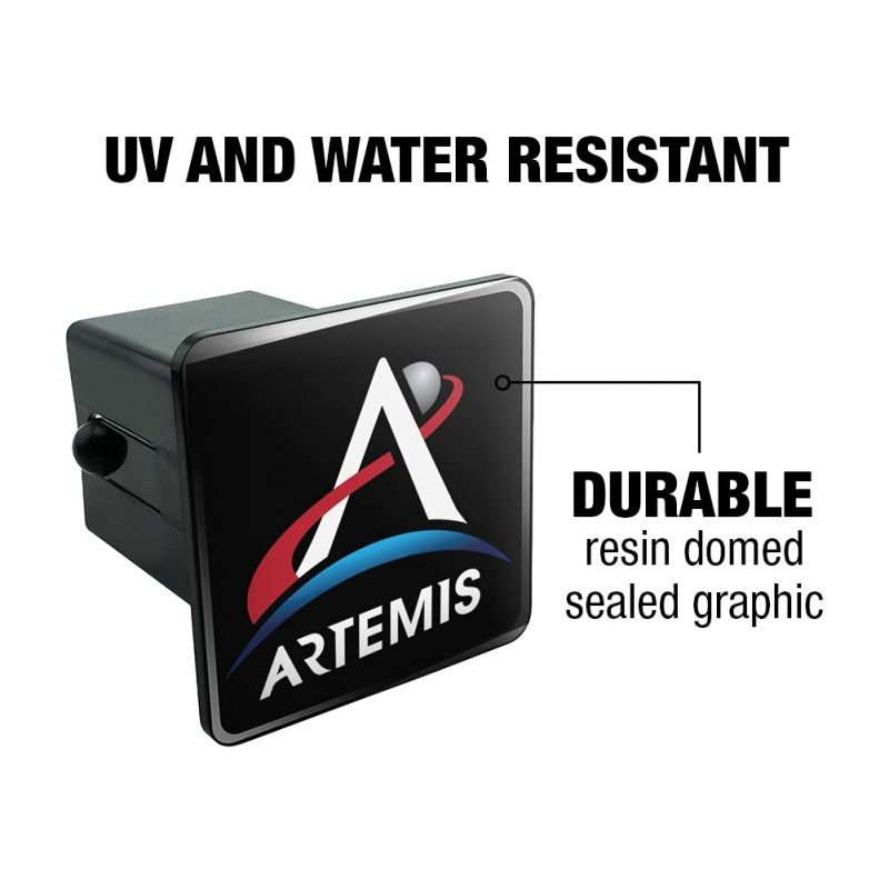 Nasa Artemis Moon Logo Tow Trailer Hitch Cover Plug Insert
