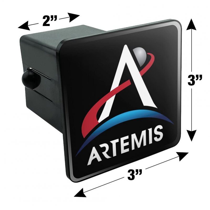 Nasa Artemis Moon Logo Tow Trailer Hitch Cover Plug Insert