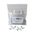 Small Screw Eyes 5 8 In Short Shank Zinc Plated Steel Eye Hooks For Picture Frames And Crafts Size 214 1 2 200 Pack 