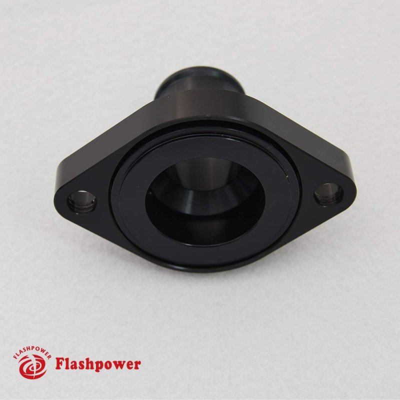 Billet Swivel Thermostat Housings Water Neck Chevy 0a 1 25 Black