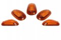 Komas 5pcs Amber Lens Cab Roof Marker Lights Top Lamp Clearance Running Light Replacement T10 Set For Truck Suv 2003-2018 Dodge 