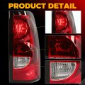 Ecotric Tail Lights Compatible With 2003-2006 Chevy Silverado Pickup Truck 2007 Classic Rear Taillights Passenger Side Brake