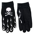Hot Leathers Skull And Crossbones Mechanic Gloves Black X-large 