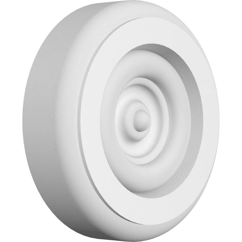 Ekena Millwork Rosp030x0x075gry04 Standard Grayson Bullseye Rosette With Rounded Edge W X 3 H 3 4 P