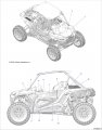 Polaris Rzr Decal-door Top Lh Ag Bg Lg Genuine Oem Part Qty 1