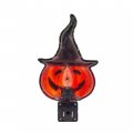 Creative Hobbies Pumpkin With Witch Hat Halloween Night Light Includes 5w C7 And Rotational Socket On Off Switch 