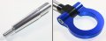 Cuztom Tuning Fits For 2008-2017 Lancer Evo X 10 Mr Blue Front Rear Folding Ring Screw On Style Racing Tow Hook