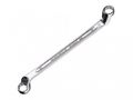 Stahlwille 41040607 Double Ended Ring Spanner Wrench With Offset Heads Chrome Alloy Steel Plated Has Anti-slip Drive Profile 