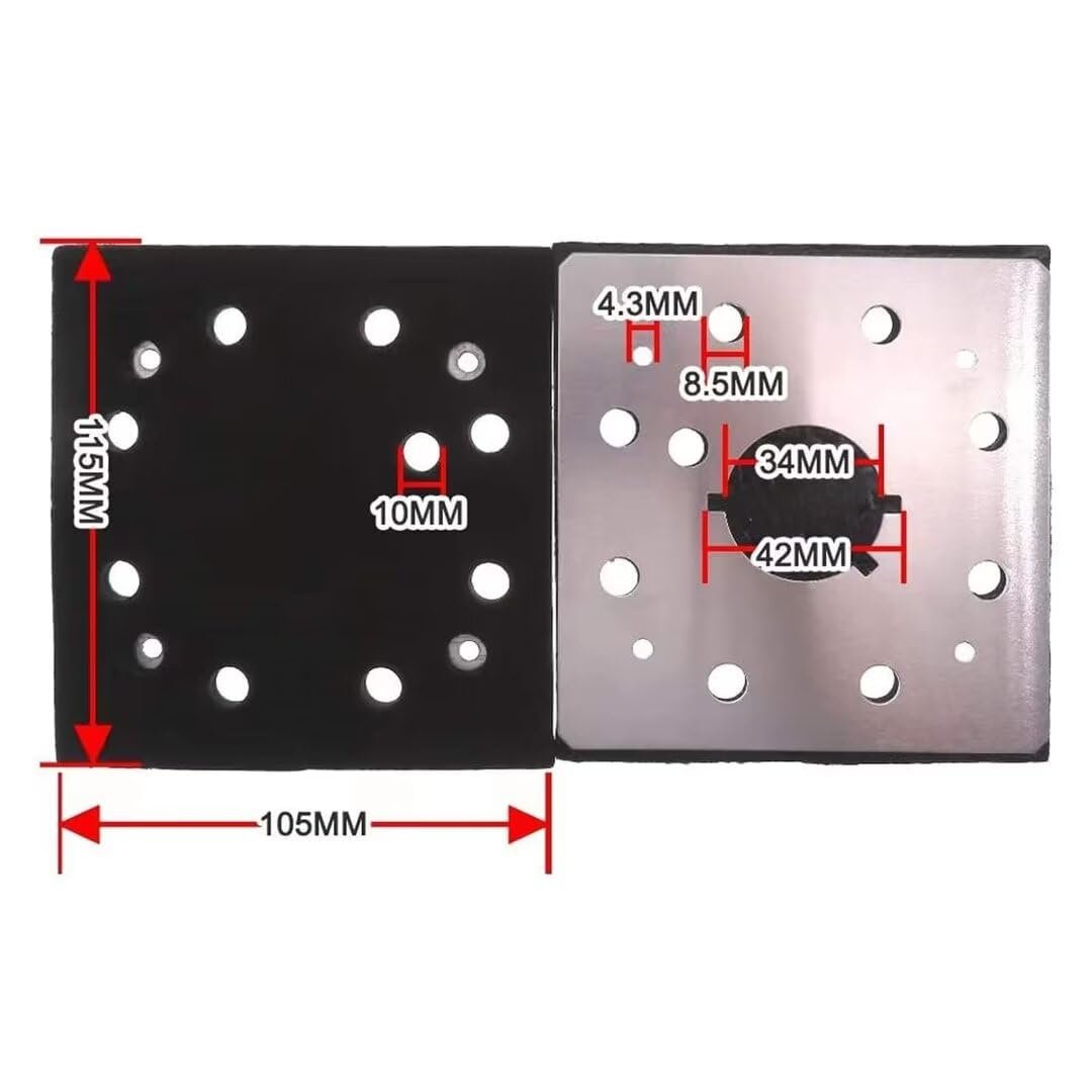 1 4 Sheet Sander Pad Backing Plate284-00584-00sv Dw411 D26441 Dw412 Replacement For Type 2 1 3 2 1 1