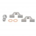 Aintier Silvery Rear Left Right 2 Brake Calipers Fit For Audi Tt 2000-2006 For Volkswagen Beetle 2000-2010 Golf