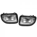 Hecasa Pair Fog Lights Compatible With 1991-1995 Toyota Mr2 Halogen Bulbs Clear Glass Lamps Drl Daytime Running Light Clear