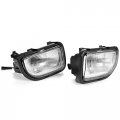 Hecasa Pair Fog Lights Compatible With 1991-1995 Toyota Mr2 Halogen Bulbs Clear Glass Lamps Drl Daytime Running Light Clear
