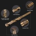 21 32 M35 Cobalt Twist Drill Bits High-speed Steel Jobber Bit For Stainless Hardened Metal Cast Iron Aluminum Copper Soft Alloy