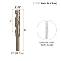 21 32 M35 Cobalt Twist Drill Bits High-speed Steel Jobber Bit For Stainless Hardened Metal Cast Iron Aluminum Copper Soft Alloy