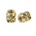 150pcs M3x5x5mm Knurled Insert Nut Brass Threaded Embedment Nuts 3d Printing For Parts Laptop Automotive Plastic Shell 