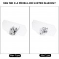 Fydun Motorcycle Windshield Clear Scooter Windscreen Scratch Resistant Wind Deflectors Universal Adjustable For Most Kawasaki