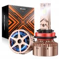 Sealight 2024 Newest X6s H11 H9 H8 Low Beam Led Bulbs 28000lm 800 Brightness 6000k Soft White Plug And Play Upgraded 