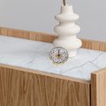 Ganazono Crafts Quartz Clock Insert Head Diy Mechanism Roman Number Inserts Face Vintage Rome Round Metal