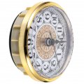 Ganazono Crafts Quartz Clock Insert Head Diy Mechanism Roman Number Inserts Face Vintage Rome Round Metal