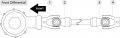Caltric Front Drive Shaft Pairing Yokes Compatible With Yamaha Kodiak 450 Yfm450 4x4 2003 2004 2005 2006