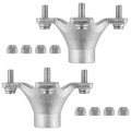 Caltric 2x Rear Left Or Right Wheel Hub With Lug Nuts Compatible Honda Trx250ex Sportrax 2001-2008