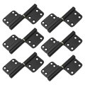 6 Pcs 4 Inch Lift Off Hinges Flag Black Door Hinge Removable For Left Handed Opening And Right Or Inside Outside 