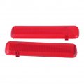 1 Pair Of Rear Door Trim Panel Reflector Left Right Fits For Gmc 15183155 15183156 Red 