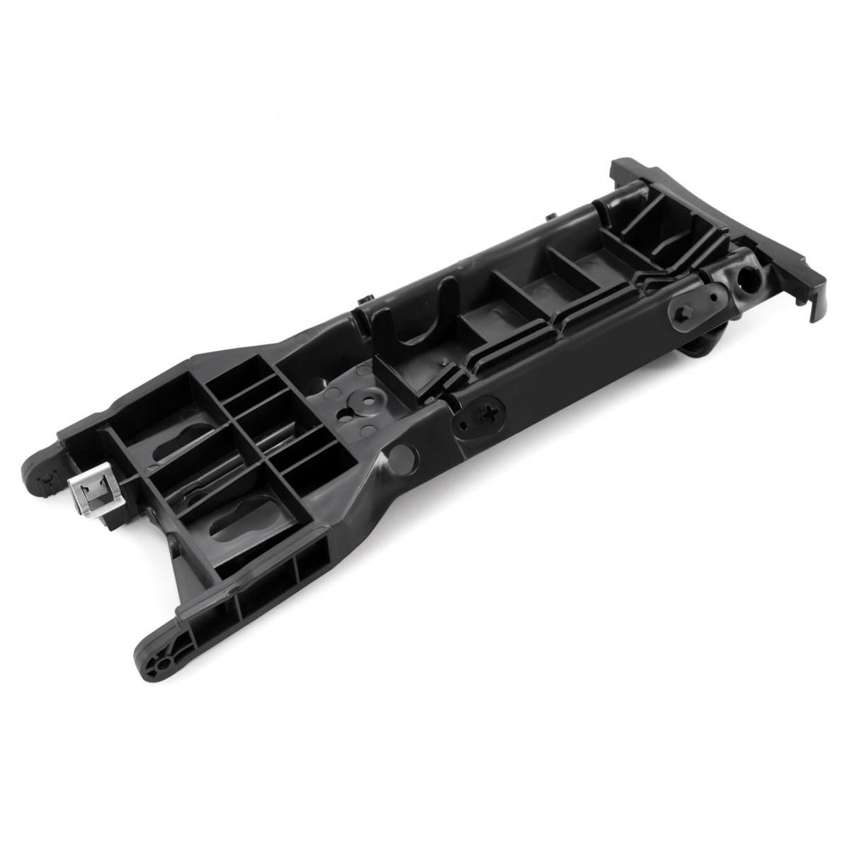 Center Console Lid Armrest Sliding Mechanism For 2006 2011 Honda Civic Abs Plastic Black Accessory Go-3334