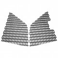 Hecasa Grille Mesh Compatible With 2020-2023 Chevy Chevrolet Corvette C8 Front Outer Grill Guard Vents Insert Set Black
