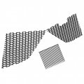Hecasa Grille Mesh Compatible With 2020-2023 Chevy Chevrolet Corvette C8 Front Outer Grill Guard Vents Insert Set Black