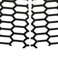 Hecasa Grille Mesh Compatible With 2020-2023 Chevy Chevrolet Corvette C8 Front Outer Grill Guard Vents Insert Set Black