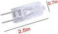 Podoy Wb08x10051 Wb08x10057 Microwave Oven Light Bulb Compatible With Ge Profile Pack Of 2 130v 50w Halogen Lamp