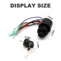 Hoypeyfiy Boat 6pin Ignition Switch With 2 Keys Outboard Motor Control Switches 87-17009a5 Mp41070-2 Replacement For Mercury