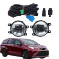 Left Driver And Right Passenger Side Pair Fog Lights Replacement For Sienna 2021-2023 Lamps To2593145 To2592145 