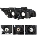 1pc Headlight Assembly Chrome Housing Replacement For Honda Civic 2016-2020 Halogen With Drl Driver Side Lh Ho2503173 Ho2502173