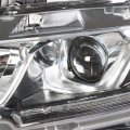 1pc Headlight Assembly Chrome Housing Replacement For Honda Civic 2016-2020 Halogen With Drl Driver Side Lh Ho2503173 Ho2502173