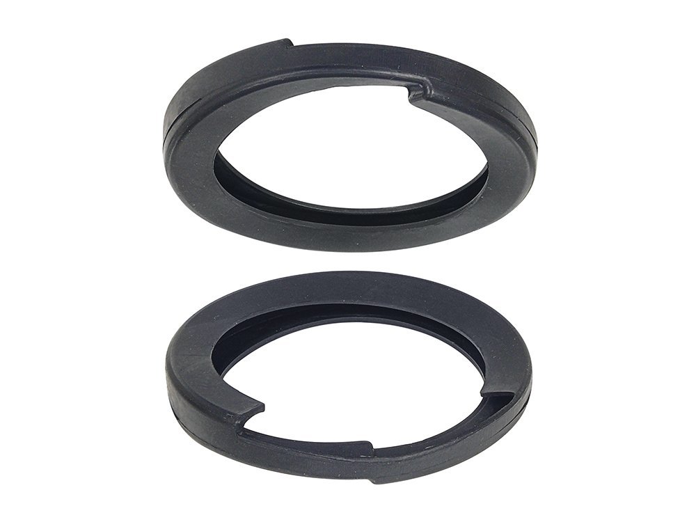 Front Upper Coil Spring Insulator Pair For 1962 To 1965 Fairlane And 1963 Meteor Black Vinyl Ebc3oz 5415pr