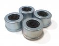 Metal Grease Caps With Rubber Plugs 4 Pack 2 72 In For 5000 To 8000 Lb Axles Fits 8 Lug Hubs Ez Lube Spindles Accu And Posi 