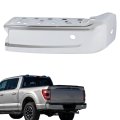 Chrome Rear Bumper End Right For F150 2021 2023 Steel Replacement With Park Assist Sensors Holes Silver Finish 